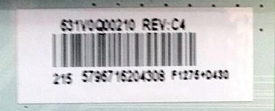 MAIN PARA SMART TV TOSHIBA 4K RESOLUCION ( 3840 x 2160 ) NUMERO DE PARTE 631V0Q00210 / VTV-L55736 / 5796716204308 / PANEL K500WDCRA / DISPLAY T500QVN03.7 / MODELO 50LF621U21 - Imagen 3